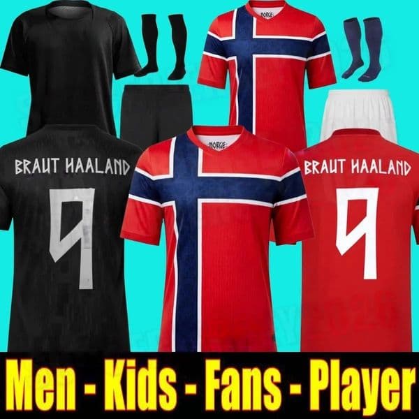 Norway World Cup 2026 Erling Braut Haaland Jersey Soccer Kristian Thorstvedt Jens Petter Hauge Andreas Schjelderup Leo Ostigard Marcus Pedersen Football Shirt