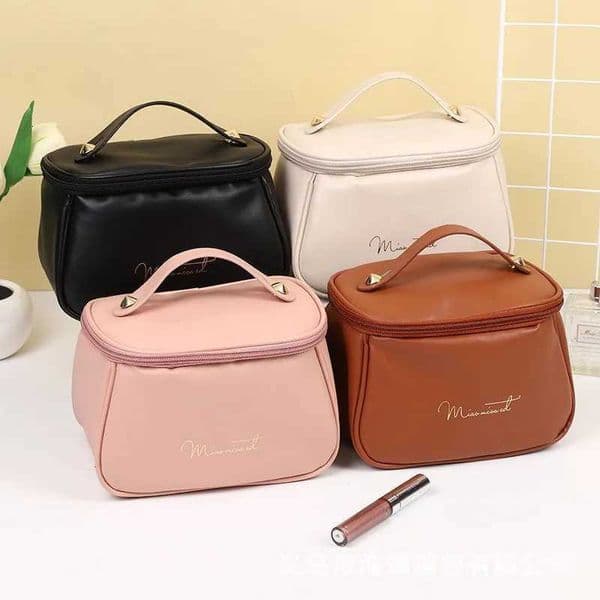Womens Large-Capacity Portable Waterproof Makeup Bag Large Capacity PU Leather WAsh Bag Travel Cosmetics Storage Bag J260608