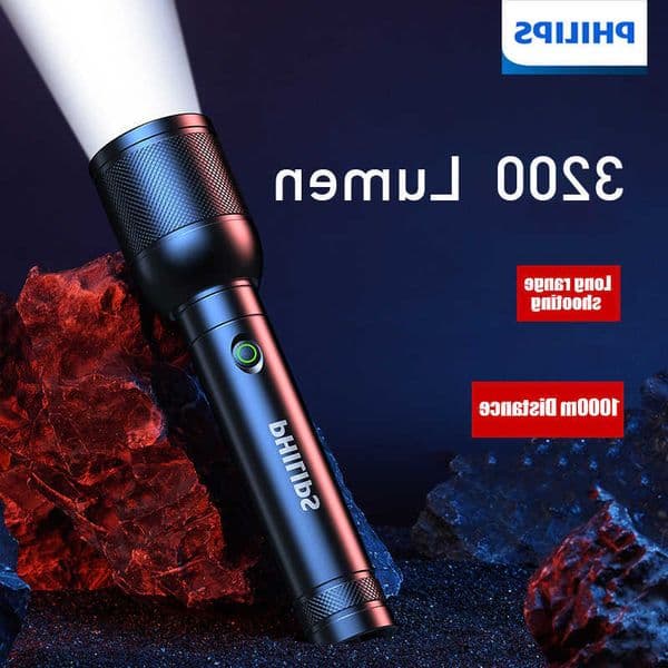LED Lumen Philips Flashlight 3200 1000m Portable Powerful Bright Flashlights Camping Lamp for Outdoor Hiking Self Defense M260609