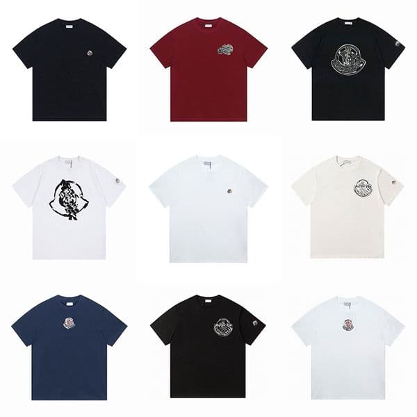Monshirt luxury T shirt Embroidery soft breathable oversize short sleeve tshirt Multicolor Mountain sportswear men women Daily Urban Wear