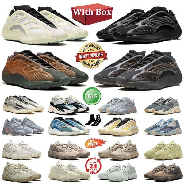 Designer 700 V2 Running Shoes For Men Women 700s V3 Sneakers 500 Runner Hospital Blue Utility Black Outdoor Athletic Sports Trainers Sneaker 36-45