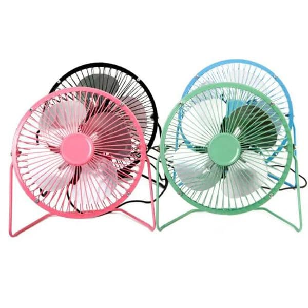 2026 Wholesale Mini Portable 4-Inch Aluminum Desk Cooler 4 Blades - Universal Home, Office & Car USB perfume Cooling Fans With Plug cologne Free Shipping 33