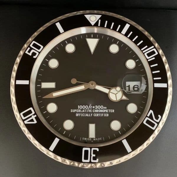 2026 Luxury cologne Clock Date Metal Modern Design Magnifier perfume Wall Clocks Black Large Watch With Cyclops Super Silent Quartz Reloj De Pared Home Decorati 33