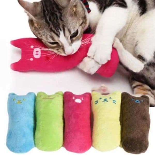 1 Pc Random Color Catnip Cat Toys Interactive Cat Toy Catnip Pet Supplies Thumb Teeth Grinding Bite Mint Cat Toy L260608