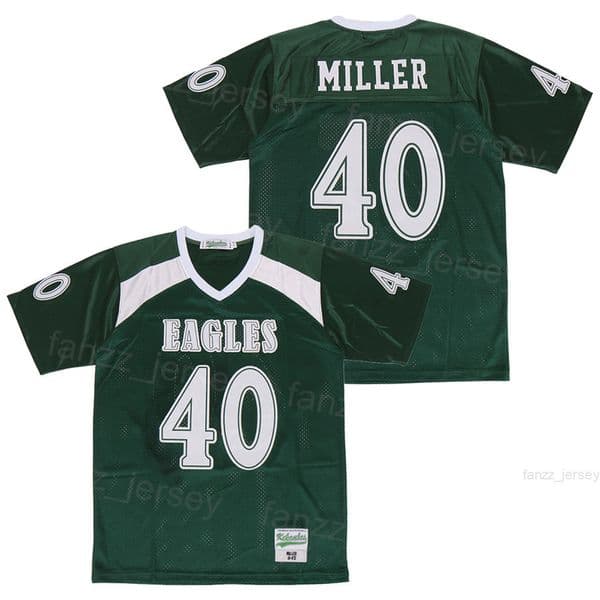 High School Valley Ranch Jersey Football 40 Von Miller Pullover Moive For Sport Fans Team Brown Sewing And Stitched Breathable Pure Cotton HipHop College HipHop