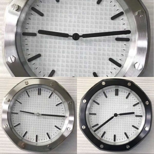 Large House Luxury Gift Home Clocks Wall Brief Clock Design Metal Watch Art Office Wall Luminous Clocks Black White Color Y260601 Y260608