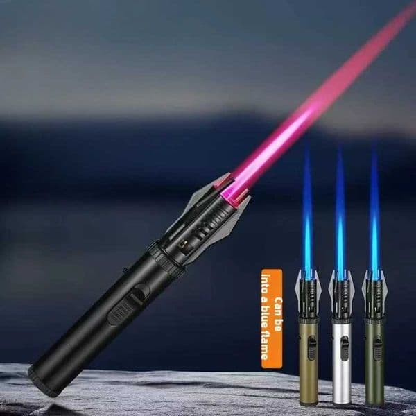 2025 Planet Lightsaber Butane Gas Lighter 360 Use Metal Outdoor Windproof Turbine Torch Jet Lighter Gun BBQ Welding Cigar ToolT260608