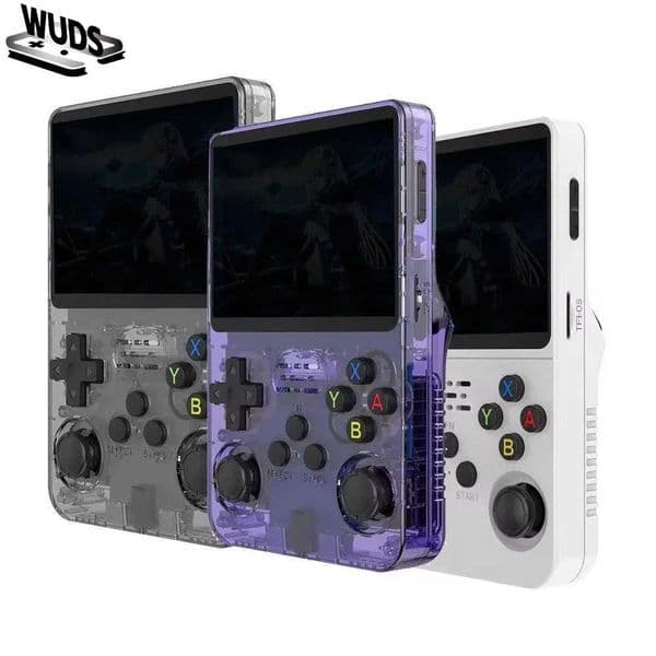 WUDS Open Source R36S Retro Handheld Video Game Console Linux System 35 Inch I Screen Portable Pocket Video Player 64G games T260608