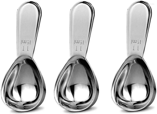 Coffee Scoops Scoop Set Stainless Steel Spoons Short Handles Tablespoon Measure Spoon Fit Loose Tea Sugar Or Flour(