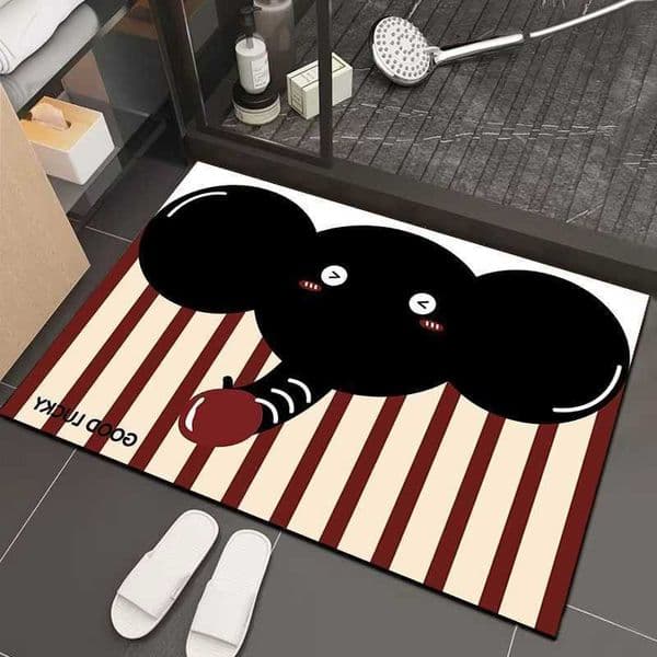 non-slip Bathroom floor mat Strong absorbent mat Carpet door foot mat Toilet Bathroom absorbent floor mat D260608