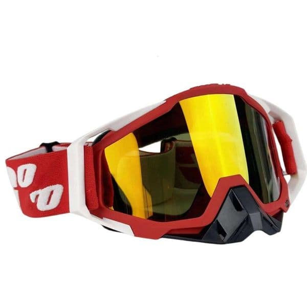 Off-Road Riding Goggles Wind/Dust Proof for Motocross, ATV, MTB & Snow Adventures - UV Protection Sports Eyewear J260608