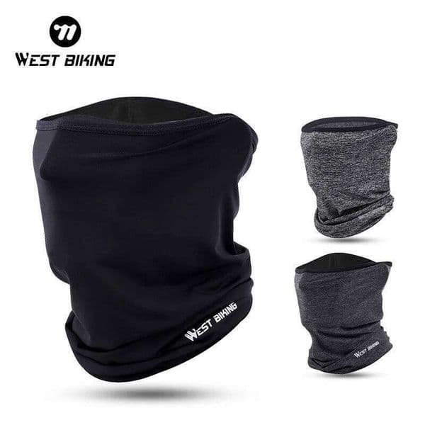 WEST BIKING Ice Silk Cycling Face Mask with UPF 50+ UV Protection Breathable Quick Dry Neck Gaiter for Running Fishing Riding W260608