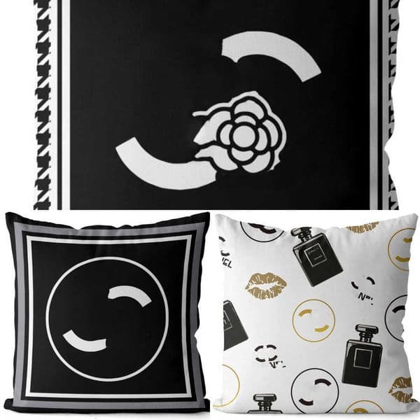 Home Designer Throw Classic Letter Print Cover Minimalist Sofa Decoration Cushion 45-45cm Core Detachable Pillow Case comfortlife888 Y260608