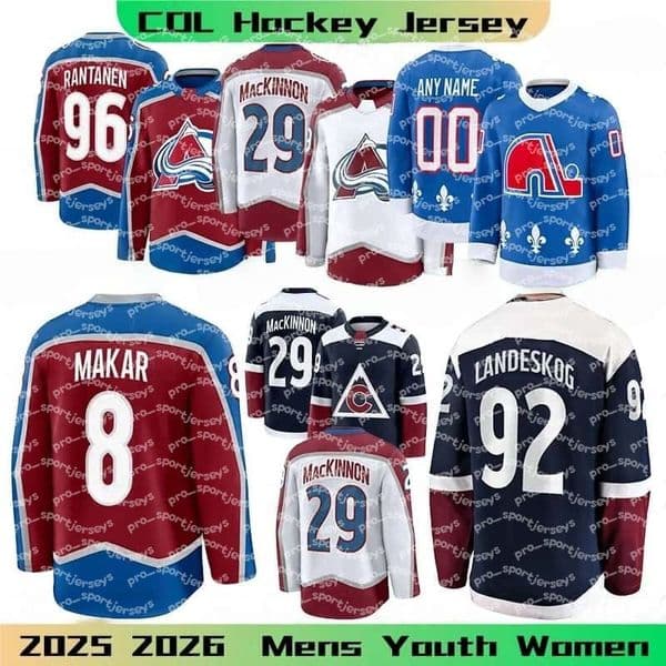 29 Nathan MacKinnon colorado hockey jersey avalanches jersey 8 Cale Makar Martin Necas Gabriel Landeskog Artturi Lehkonen Burns Roy Nichushkin Devon Toews jerseys