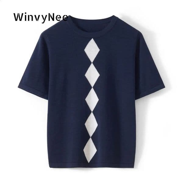 WinvyNee Summer Womens Clothing Pure Cotton Tshirts Half Sleeve O Neck Clothes Casual Pullover Basic Female Tops ZA1523008 260608 260609