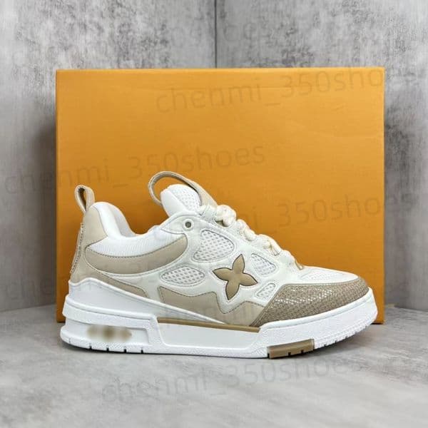 2026 Top Quality Designer Sport Shoes Sneakers Plate-forme Mens Sneakers Black White Yellow Red Low Skates Trainers Multicolor Calfskin Loafers Dress Shoes c12