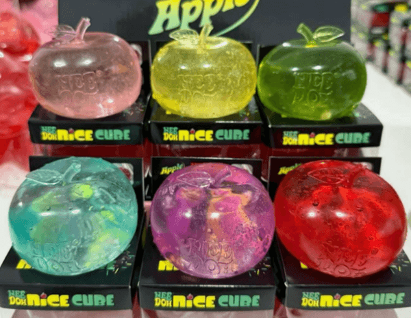 NeeDoh Cube Glitter Crystal Apple Maltose Squishy Transparent Sparkle Fidget Stress Relief Squeeze Kids Adult Anxiety Vent Decompression Sensory Toy Gift thumbnail 2