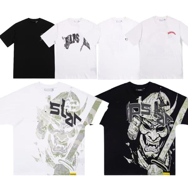 Summer tshirt brand Designer Men's T Shirts American Vintage Graphic Tops Harajuku Streetwear Couples Oversized Trapped Shirt Gothic Clothes Men Clothing