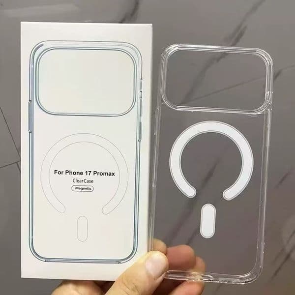 Acrylic Suitable for Iphone17promax Transparent Magnetic Phone Case Apple Mobile Phone Protective Case