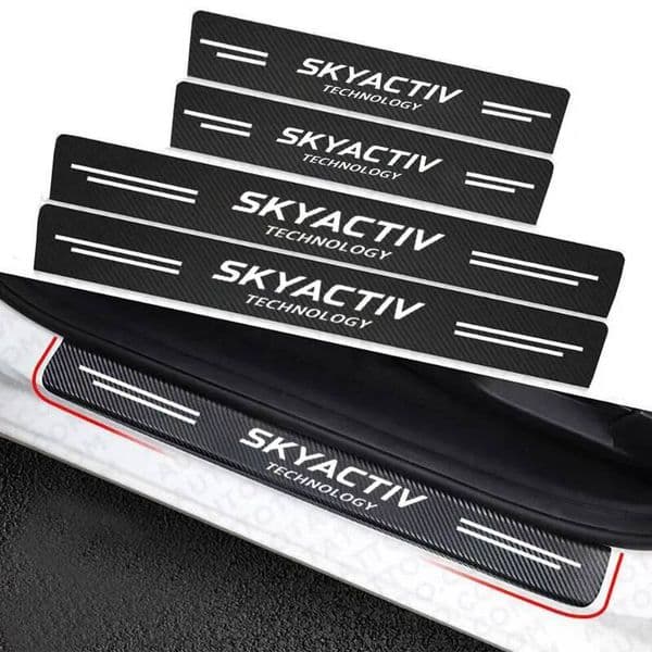 CAR Trunk Bumper Guard Decals for Skyactiv 3 bk bl bj bn 323 Axela Atenza CX-3 CX-4 CX5 CX-7 CX-9 Accessories ddmynov