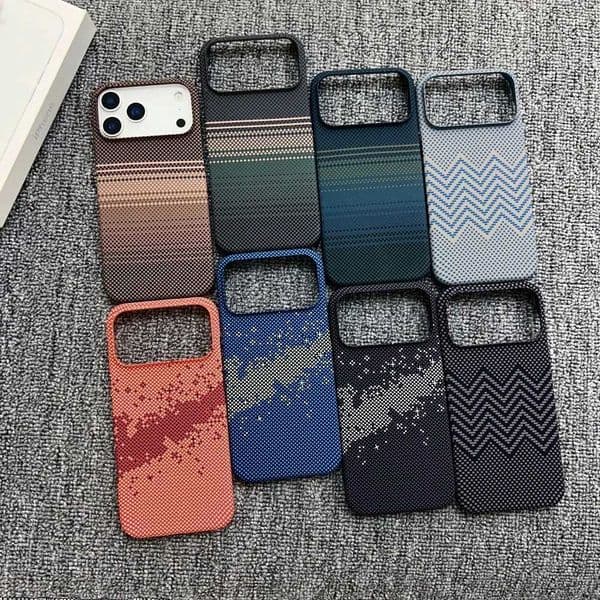 tra Slim Rugged Carbon Fibre Magnetic Case For iPhone 17 Air 16 15 14 13 12 Pro Max Plus Frameless Thin for PC Cover J260609