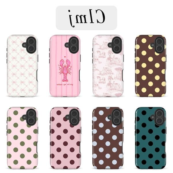 Luxury Clmj Charmingly Pink Phone Case for iPhone 17 16e 16 15 14 13 12 11 X XS XR XSMAX 7 8 Air Pro Max Plus Double-layer Cover L260609