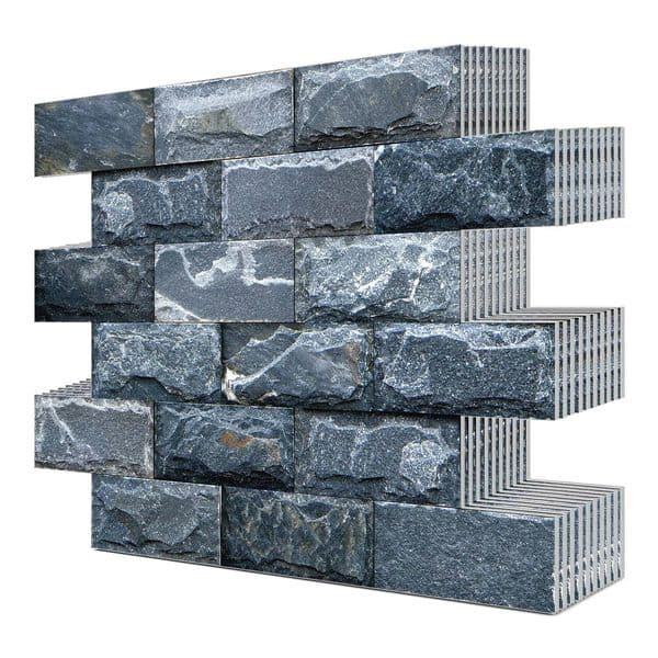 10-Piece Set 13.5 X 11.5Inch Self-Adhesive Waterproof Pvc+Pe Wall Tile Stickers Suitable For Kitchen