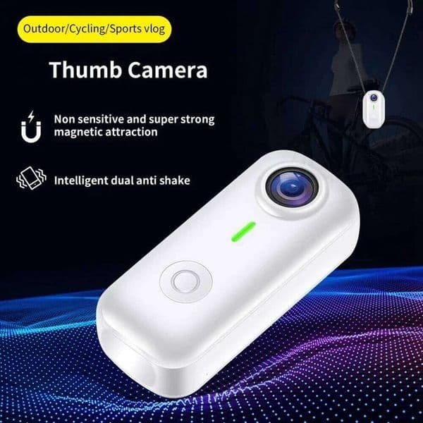 CJSD-Mini Magnetic Wifi 1080P Sports Camera Thumb Design 120 Wide Angle Smart Anti Stabilizer For Cycling Vlog Recording Motorc 26L0609