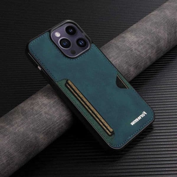 Retro Card Holder Phone Case for iPhone 17 Air 16 15 14 13 12 11 Pro Max Mini XS XR X SE 7 8 Plus Wallet PU Leather Cover L260609