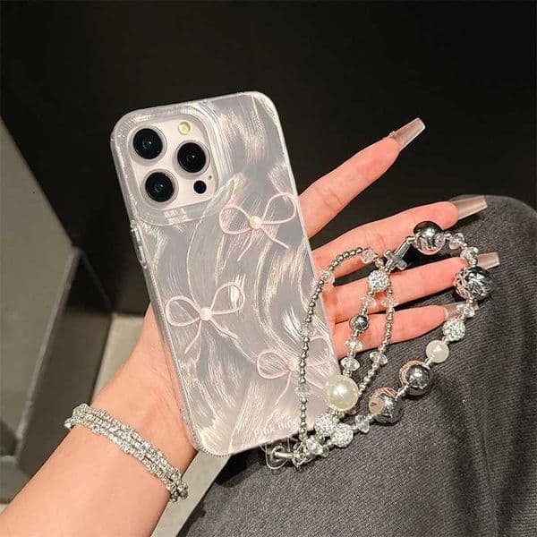 Case For Phone Xiai 15 15T Pro 11 Lite 5G NE F5 F3 F7 M6 X6 X5 Pro X3 GT M3 Cute Black Bowknot Hard Silver Laser Cover J260609