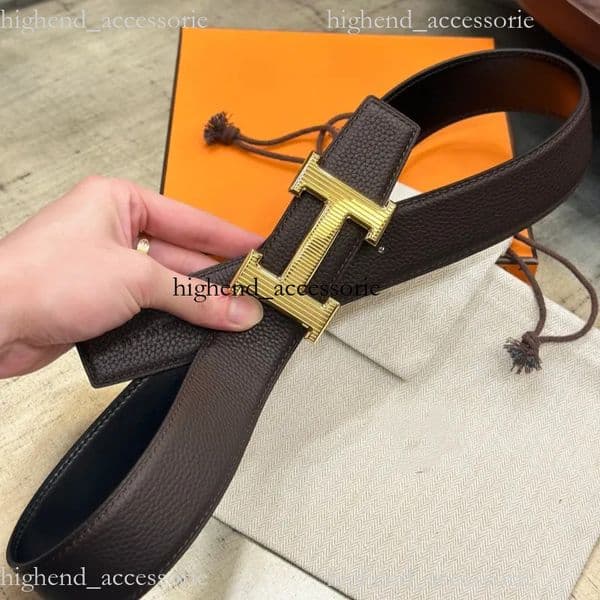 2026 AAA Mens Fashionable Design Herls Belt Womens Luxurious Ermes Belt Fashionable Casual Style Belt Golden Letter Buckle Black Genuine Leathe 6bb