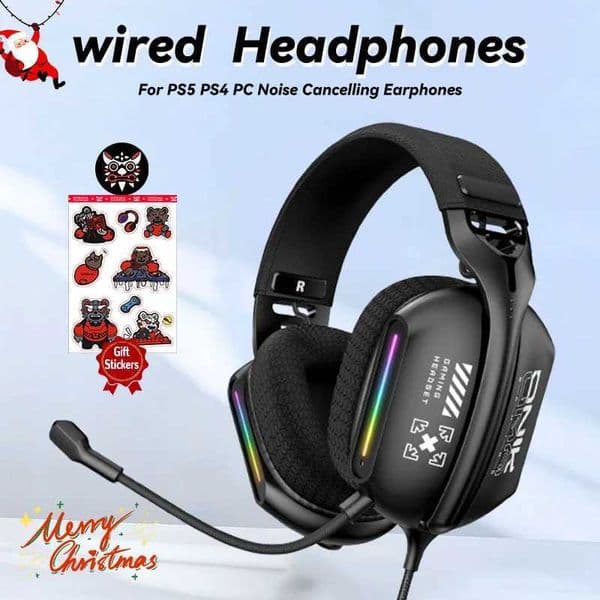 ONIKUMA Noise Cancelling Headphone Wired Game Headset Music Earphones 35MM Suitable For Computer Laptop With Microphone X12 T260608
