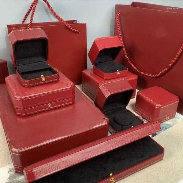 Jewelry Boxes Designer Ring Case Necklace Bracelets Box Packaging & Display With Certificate And Handbag