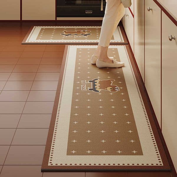 Cartoon Cute Kitchen Carpet Anti-slip Water-absorbing Long-strip Floor Mat Bathroom Quick-drying Door Mat Home Decoration D260609