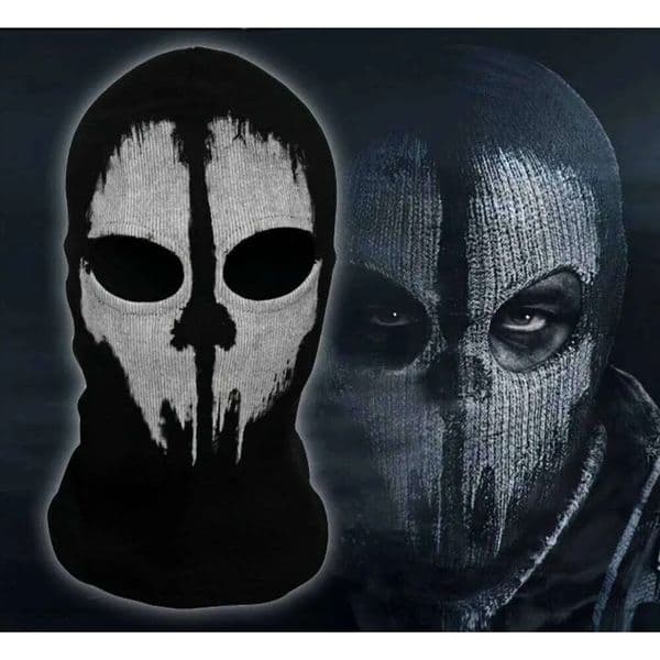 Luxury Designer Decor Ghost Style Skull Balaclava Tactical Cotton Face Mask For Military Cosplay Motorcycle Skiing Call room Of Duty Hallowe 16