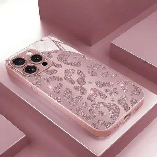 Pink LeoPard Fashion Print Phone Case For Reno14 Reno13 Reno11 Reno10 Reno8 Reno7 Reno6 F T Pro 4G 5G Tempered Glass Cover Z260609