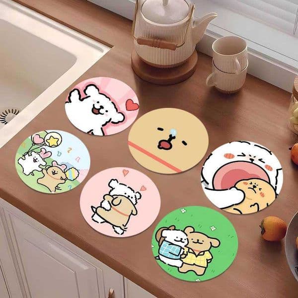 Round 10cm M-Maltese Wooden Suitable Coasters For Drinks Tea Coffee Home Gift Choice HolidaysR260609
