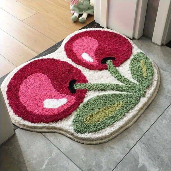 Flower American Carpet Absorbent Bathroom Entrance Carpet Entrance Door Wear resistant Carpet Home Decoration D260609