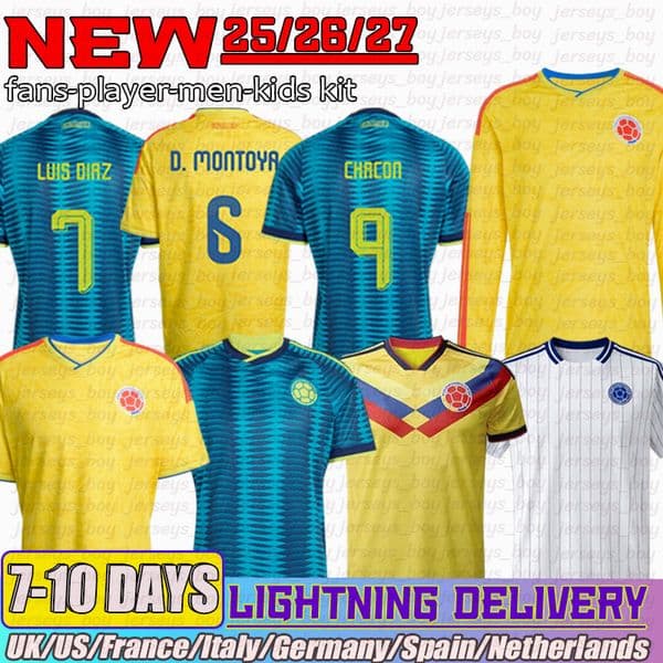 colombia jersey 2026 Luis Diaz JAMES J.LERMA 26 27 Soccer Jerseys Borre Suarez Campaz Lerma Munoz football shirt mens kids kit