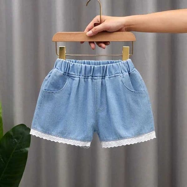 Kids Denim Shorts Wholesale Girls Summer Casual Thin Lightweight Beach ShortsT260609