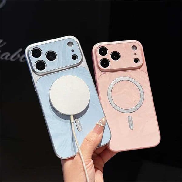 Luxury Matte Wireless Charging Magnetic For Case For iPhone 17 16 15 14 Plus 13 12 11 Pro Max Shockproof PC Cover J260609