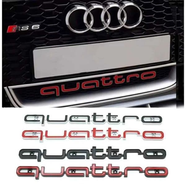 Car Tyre Stickers 3D ABS Car Front Grille Emblem For Audi Quattro A3 A4 A5 A6 A6l A7 A8 Q3 Q5 Q7 S3 S4 S5 Rs3 Rs4 Rs6 Badge Accessories Tonneau Cover 33