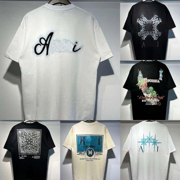 Mens tshirt graphic tees sweatshirt summer round neck Tops men designer t shirt mens womens fashion streetwear hip hop rock man loose fit shirts