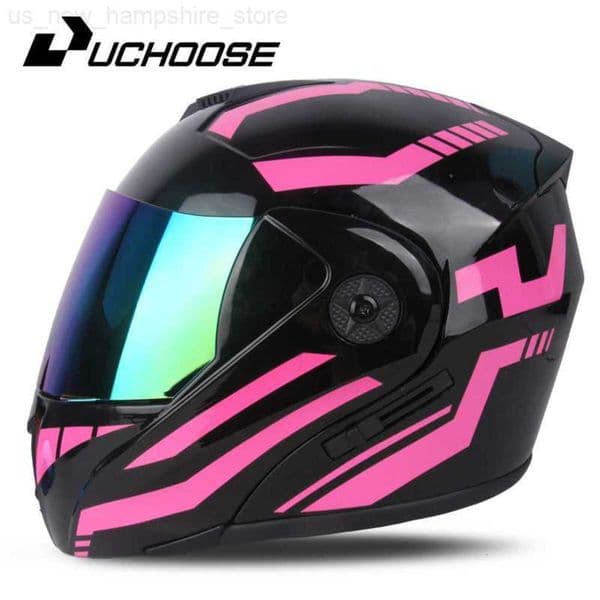 s 2024 Unisex Racing Motorcycle Motobiker Flip Up s Modar Dual Lens Motorcycle Fl Face Safe Men Adt Wen J241127 Y260609