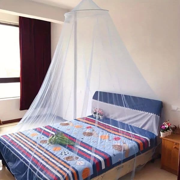 White Mosquito Net Bed Canopy with Zipper Hanging Insect Protection Tent for Bed Camping Outdoor 260609