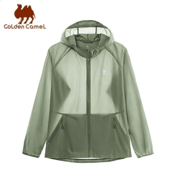 GOLDEN CAMEL Sun Protection Clothing Light Breathable Antiultraviolet Sports Shirts Outdoor Suncreen Fishing Jacket Summer 260609