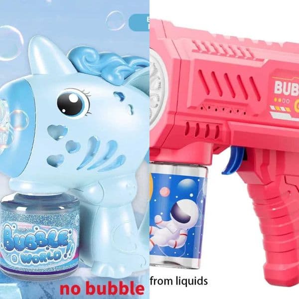 2026 Flying Horse Electric Bubble GunColorful Porous Automatic Soap Blower With Lights Summer Outdoor Party Games Toys T2606025SVJ