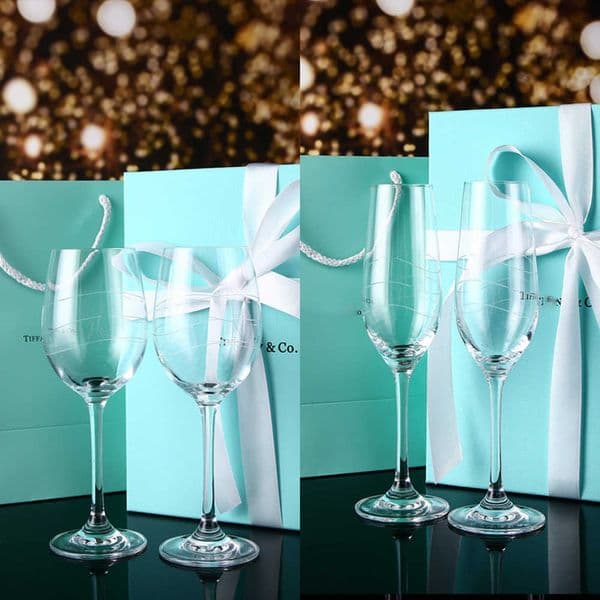 Wine A Pair Of 2026 Tall Crystal Glass POTS Carved Champagne Glasses Free Shipping Y260609