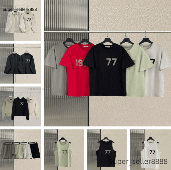 1977 tracksuit designer men's T-shirt and shorts set high-end series classic letter tank top high quality sportswear jacket hoodie sweatpants fashion couple clothes