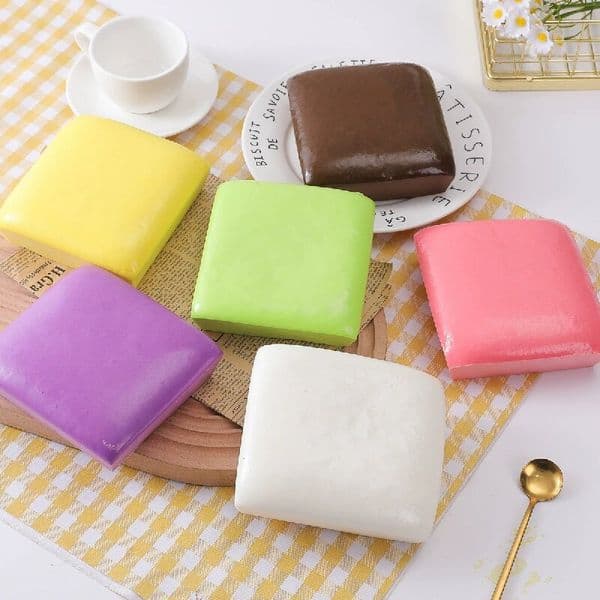 Pu Slow Rebound Toy Sticky Hand Pinch Bread Internet Celebrity Same Type Stress Relief Toy Simulation et Soft Touch
